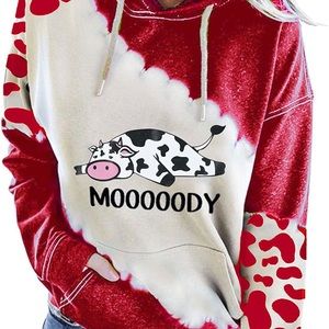 Moody Cow Hoodie Shirt